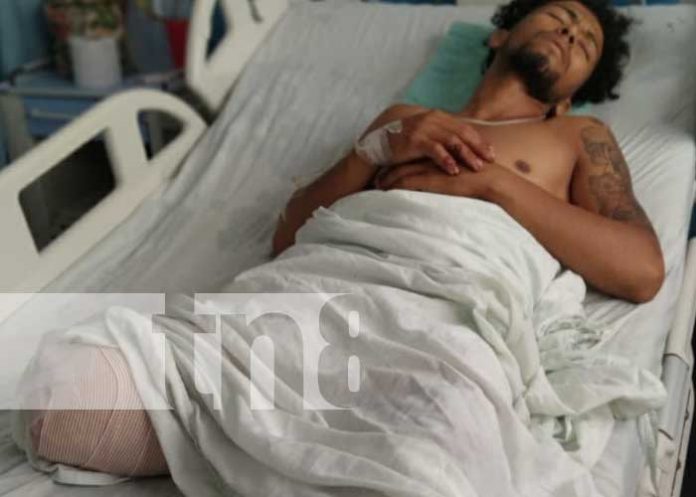 Kenny Obregón, quien perdió una pierna tras un accidente en Nicaragua