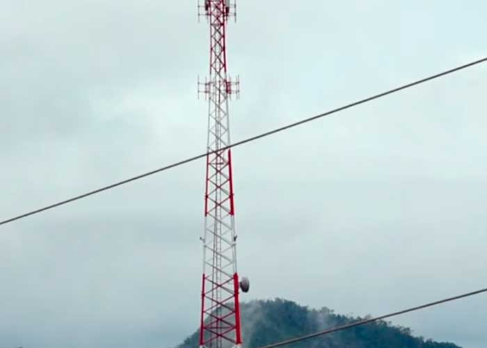 Antenas para las telecomunicaciones en el Caribe de Nicaragua