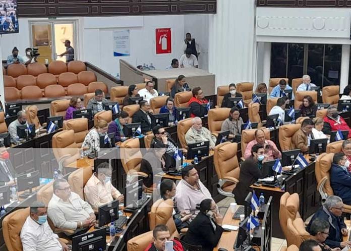 Sesión parlamentaria en la Asamblea Nacional de Nicaragua