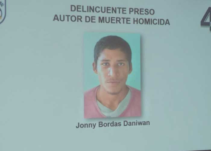 Presentan al presunto homicida de un hombre en Waspam, Caribe Norte
