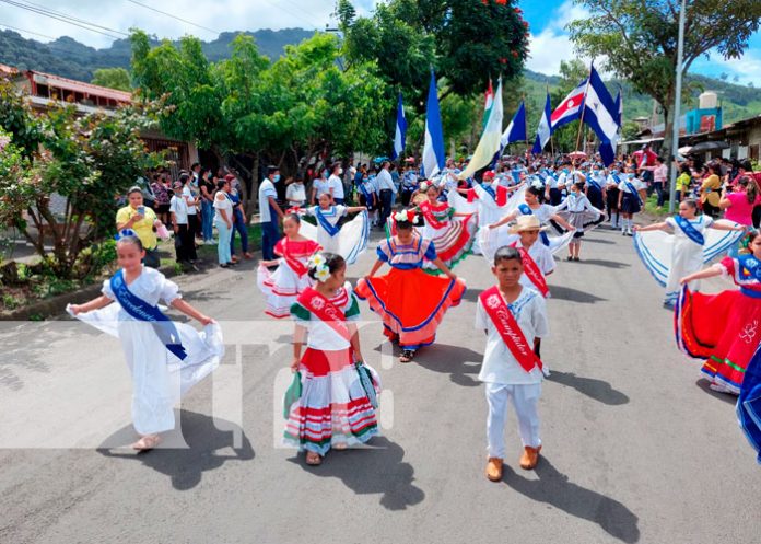 Inician desfiles patrios con centros escolares en Jinotega