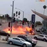 Impactante accidente en California tras ignorar la luz roja del semáforo