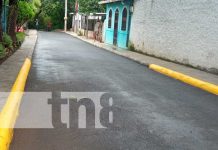 Inauguración de calles en el barrio Domitila Lugo, Managua