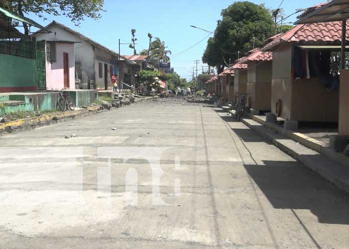 Avanza la construcción de calzada en Altagracia, Ometepe