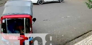 Accidente de tránsito con caponera en Managua