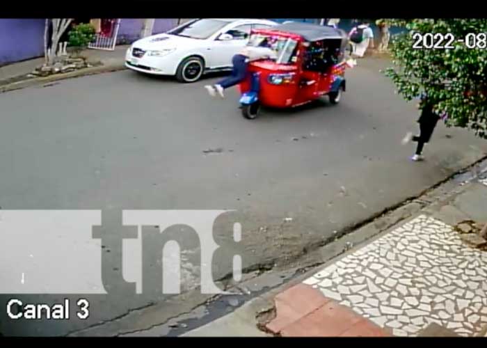 Foto: Accidente de tránsito con caponera en Managua / TN8