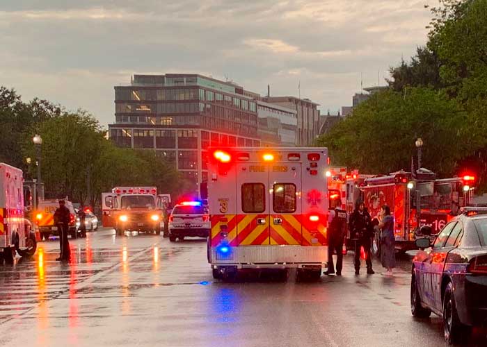 Dos personas mueren carbonizadas al caer un rayo cerca de la Casa Blanca