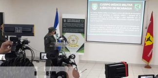 Exhibición del informe del Cuerpo Médico Militar de Nicaragua