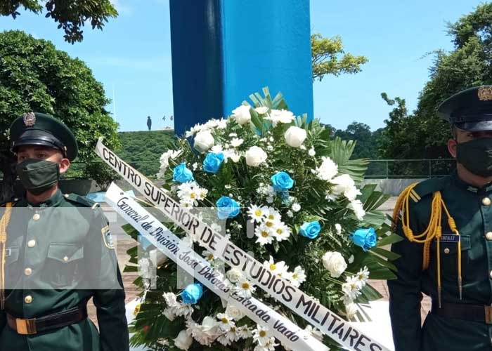 Municipalidad y Ejército de Nicaragua rindieron honor al general José Dolores Estrada