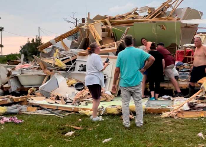 Salvaje tornado impacta en Smith Island y destruye varias casas en Maryland 