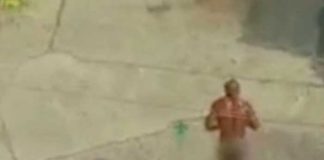 Hombre "en bolas" y con machete en mano desata pánico en Florida (Video)
