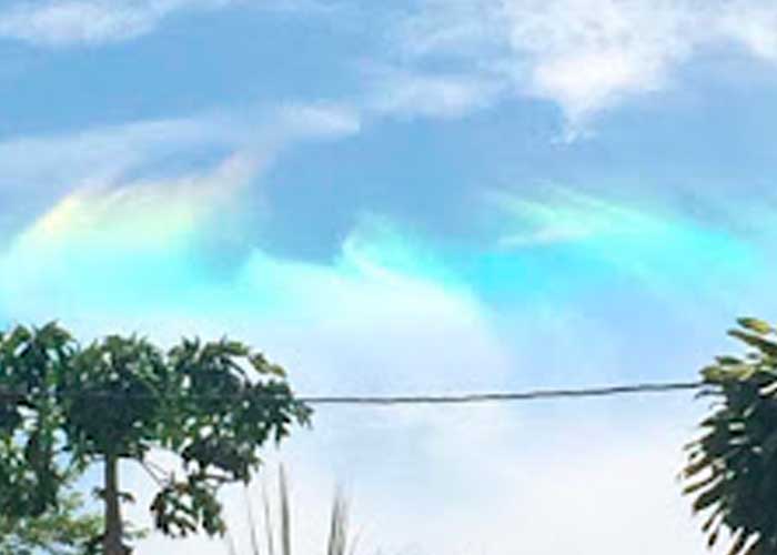 ¡Señal divina! Guatemaltecos sorprendidos por extraño fenómeno en las nubes