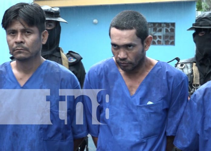 Presuntos delincuentes tras las rejas en Matagalpa