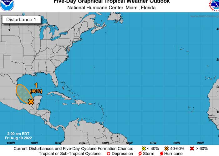 Vigilan formación de depresión tropical al suroeste del Golfo de México