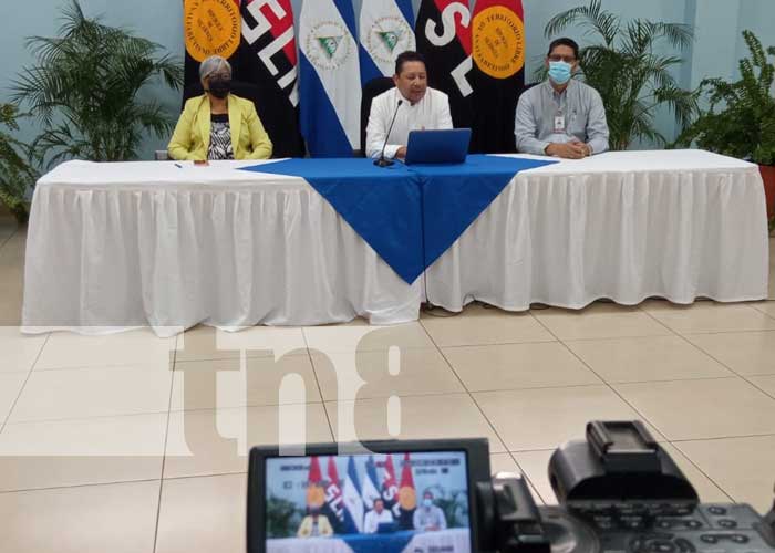 Conferencia de prensa del MINED en Nicaragua