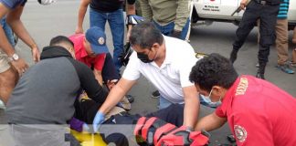 Accidente de tránsito deja a un hombre en estado grave en Managua