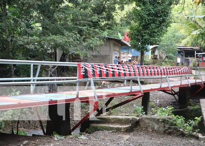 Obra de reparación de puente en Siuna
