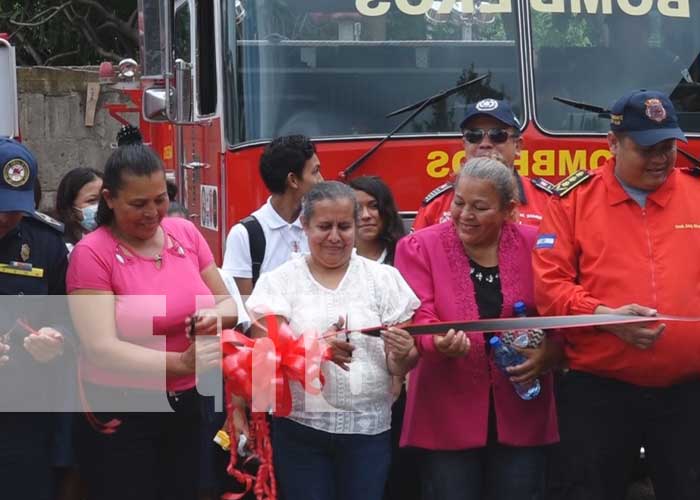 Inauguración de estación de bomberos en San Jorge, Rivas