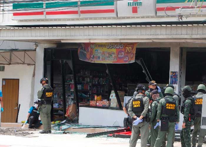 Al menos siete heridos tras múltiples atentados con bomba en Tailandia