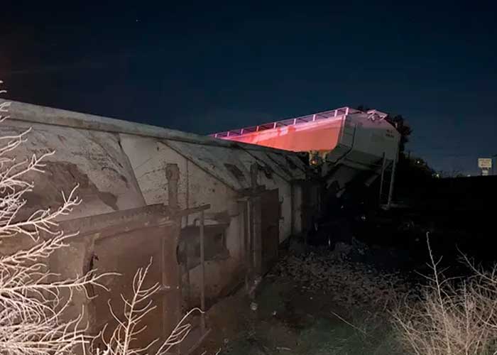 Trágica muerte de una persona por el descarrilamiento de un tren en Texas