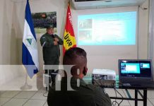 Conferencia de prensa del UHR del Ejército de Nicaragua