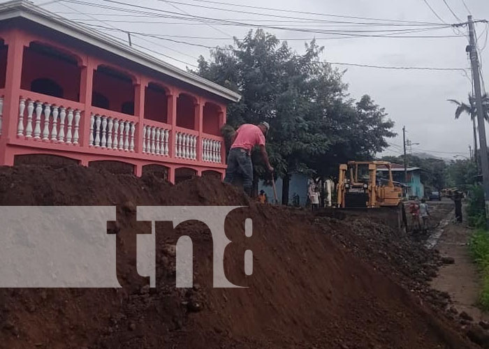 Entregan 200 metros de sitio para construcción de calles en Muy Muy, Matagalpa