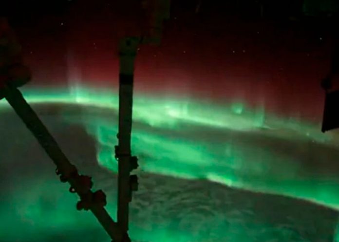 ¡Sorprendente! Estación Espacial Internacional capta una aurora boreal