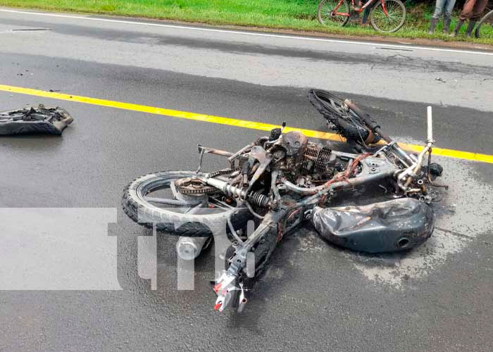 Motociclista muere en accidente de tránsito en Rivas