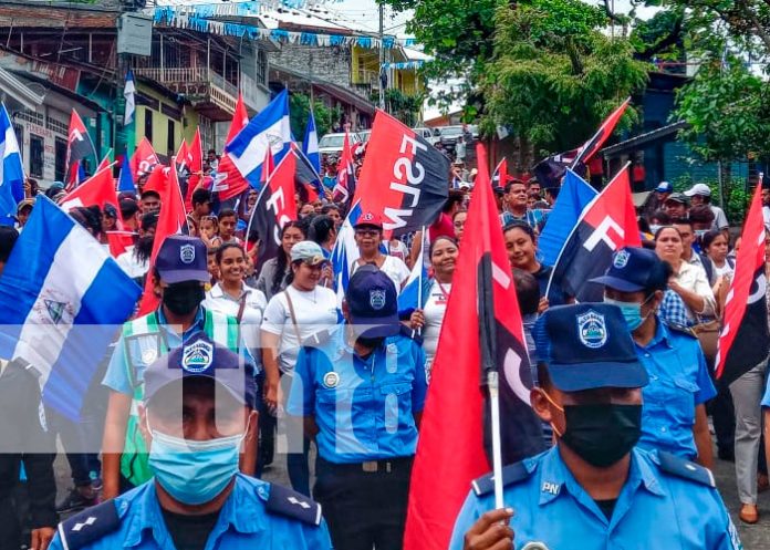 Militantes Sandinistas realizan caminata en Boaco