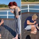 "Te libraste": Hombre se le cae anillo al mar mientras pedía matrimonio