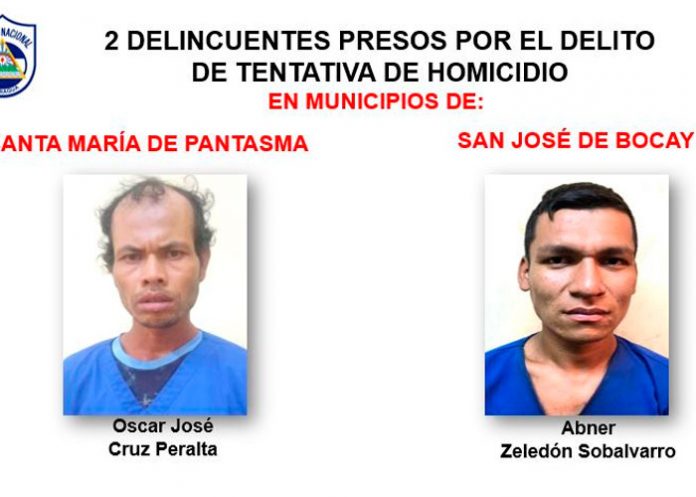 Delincuentes de peligrosidad fueron detenidos en Jinotega