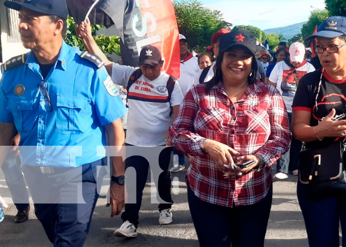 Militancia de Granada realiza caminata ¡Patria Bendita y Soberana!