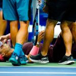 "Tremendo raquetazo" se dio Rafael Nadal en partido (VIDEO)