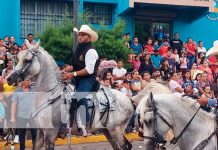 Desfile hípico en Matagalpa en saludo a la Virgen de La Merced