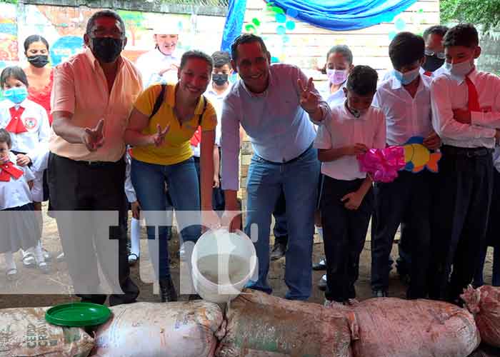MINED inauguró Estanque de Cultivo de Tilapia en León
