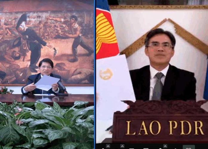 Embajador de la República Lao presenta copias de estilo a canciller de Nicaragua