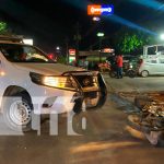Choque entre un vehículo y motocicleta deja tres lesionados en Juigalpa