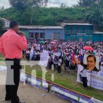 Colegios de Siuna realizaron marcha para honrar a la patria