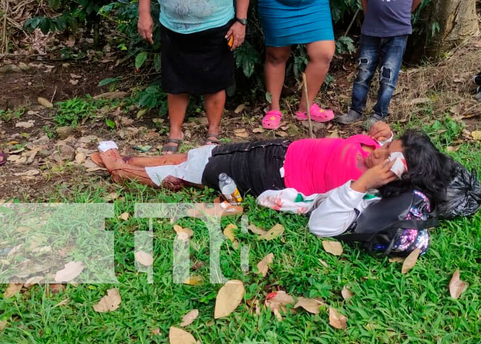 Dos lesionados en accidente de tránsito en La Dalia, Matagalpa