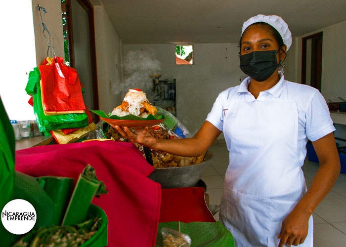 Baho Vilma y su oferta de comidas típicas nicaragüenses