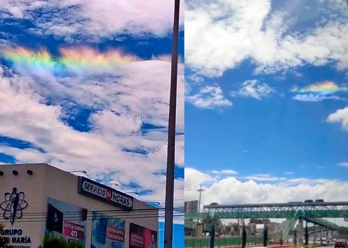 "Nubes iridiscentes" el fenómeno que aparece en México tras terremoto