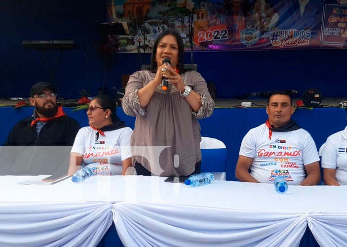 FSLN presenta candidatos a Alcalde y Vicealcalde en Diriá