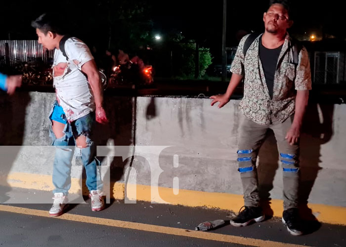 Accidente de tránsito deja tres lesionados en la Carretera Norte, Managua