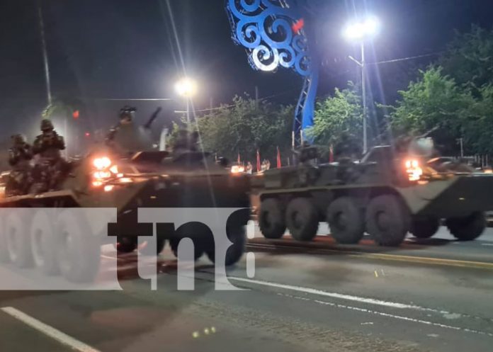 Ejército de Nicaragua preparado para el desfile militar