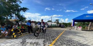 Inauguran 200 metros lineales de adoquinado en comunidad de Jinotega