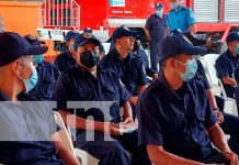 Bomberos reciben capacitación sobre técnicas de manejo de medios contra incendios en Madriz