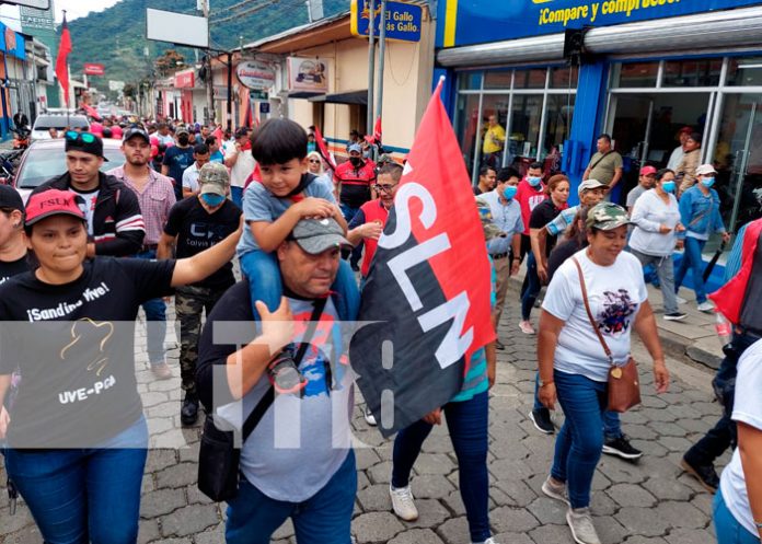 Candidatos Sandinistas a comicios municipales de Jinotega participaron en caminata