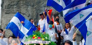 Servidores Públicos saludan al mes de la patria en Nicaragua