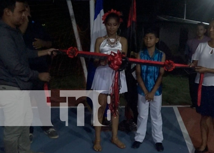 Parque embellecido para las familias y turistas en Ometepe