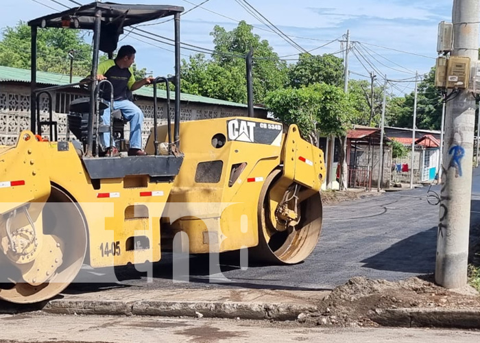 Avanza reparación de calles en el barrio José Benito Escobar, Managua